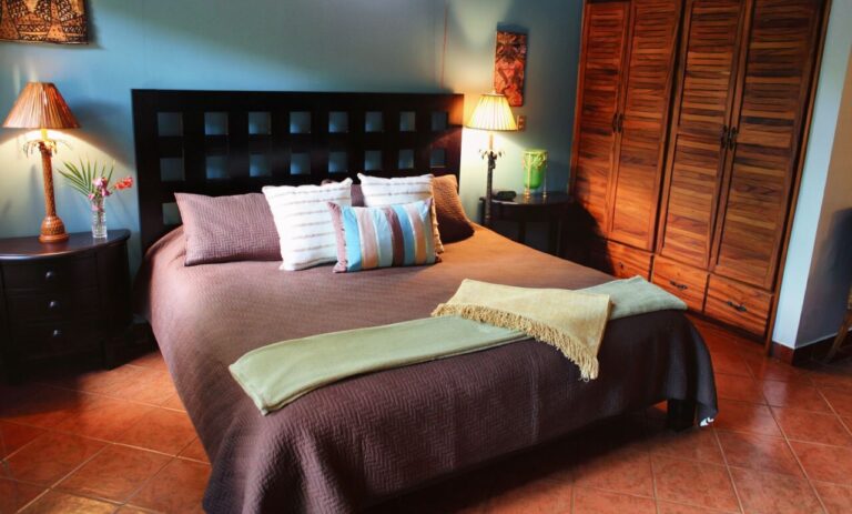 The master suite with king bed at Casa Colorado vacation rental