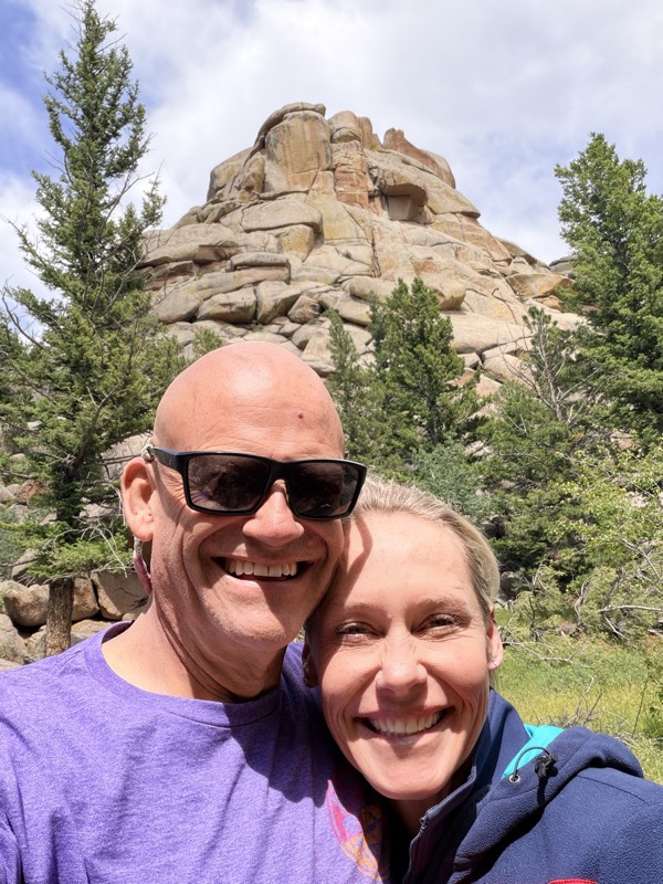 Erin and Matt at the granite towers