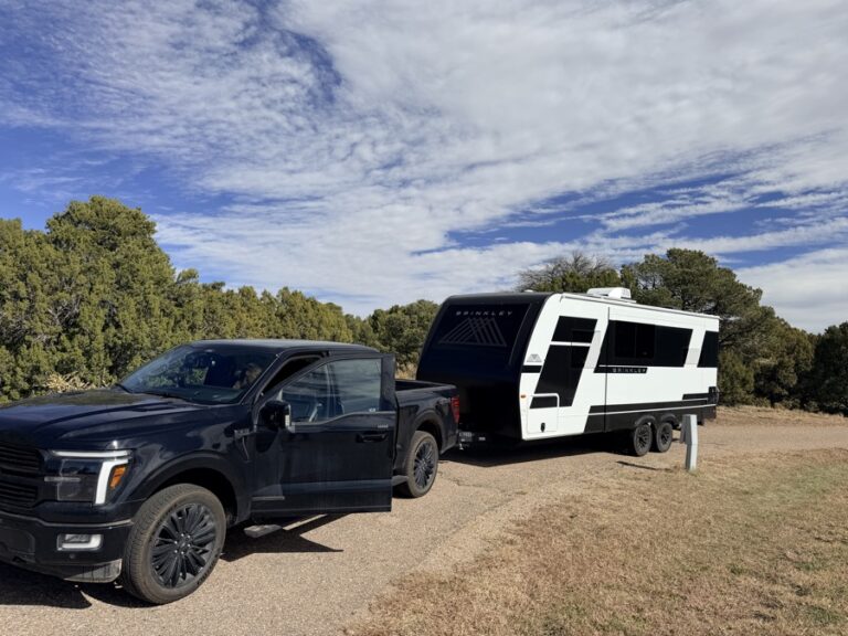 The rig heading out