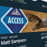 Matt's digital lifetime Access Pass from Recreation.gov, issued January 24, 2026, showing an owl in flight.